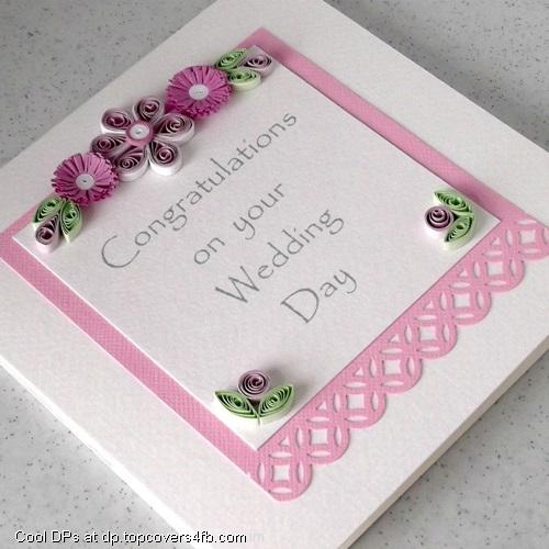 Charming-Pink-Congrats-On-Wedding-Day-Card-Display-Picture