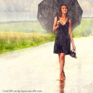 Enjoying-In-Rain-Girl-Display-Picture