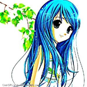 Gorgeous-Animie-With-Blue-Hairs-Display-Picture