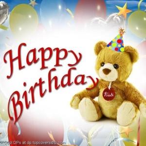 Happy-Birthday-Teddy-Wearing-Hat-Display-Picture