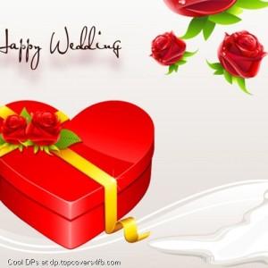 Happy-Wedding-Graceful-Red-Present-Display-Picture