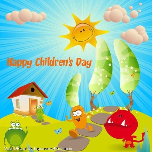 Sun-Saying-Happy-Childrens-Day-Display-Picture