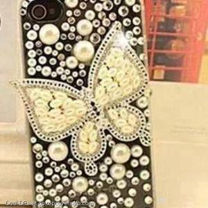 Black-Cell-With-White-Butterfly-Display-Picture