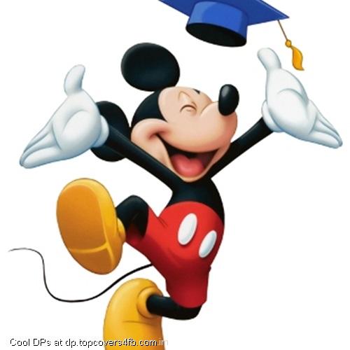 Graduate-Mickey-Mouse-With-Hat-Display-Picture