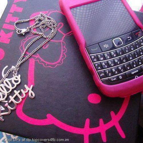 Pink Cover-With-Black-Cell-Phone-Display-Picture
