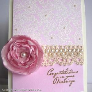 Pink-Flower-Wedding-Congrats-Card-Display-Picture