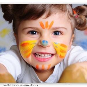 Playful-Painted-Child-Display-Picture