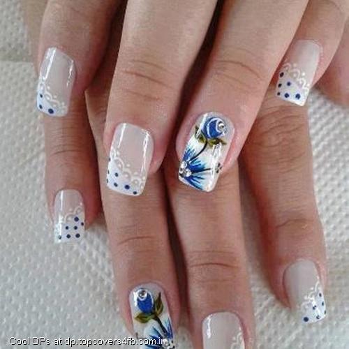 Shinning-Hands-White-Nail-Art-Display-Picture