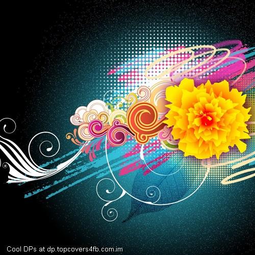 Vector-View-Of-Flowers-Display-Picture