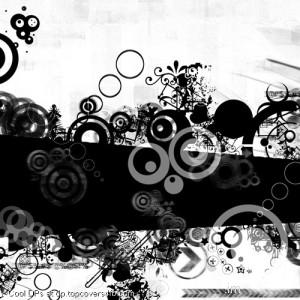 Abstract-Black-Floral-Design-Display-Picture