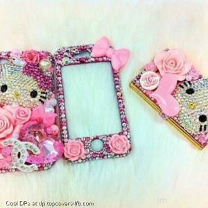 Pink-Kitty-Mirror-Cell-Display-Picture