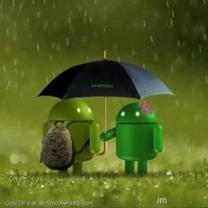 Cute-Android-Rain-Logo-Display-Picture