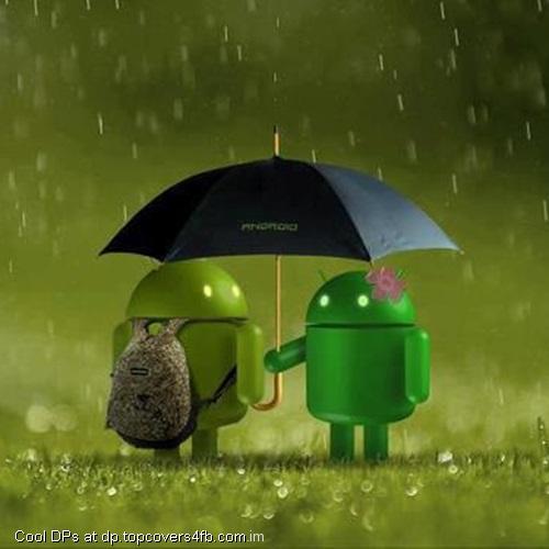 Cute-Android-Rain-Logo-Display-Picture