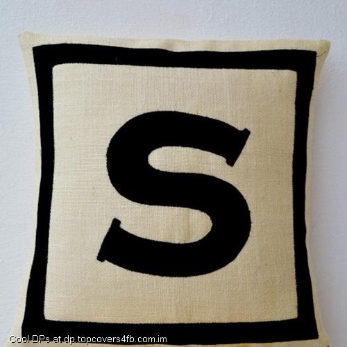Pillow-Initial-Alphabet-S-Display-Picture