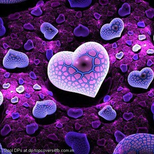 Purple-Glowing-Hearts-Display-Picture