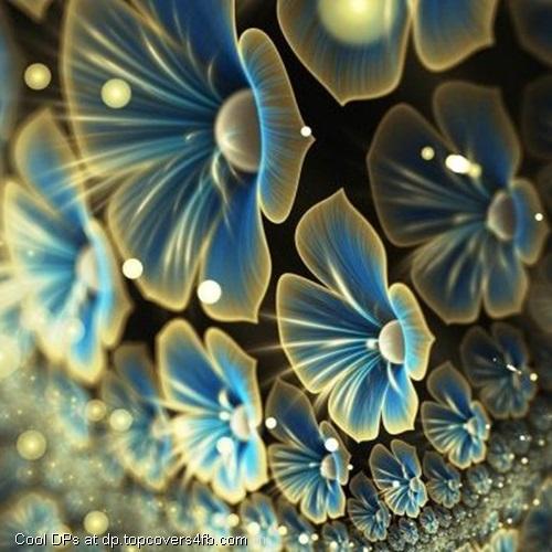 3D-Abstract-Flowers-Display-Picture