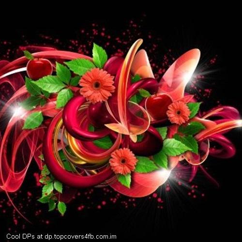 Apples-Leaves-Flowers-Abstract-Display-Picture