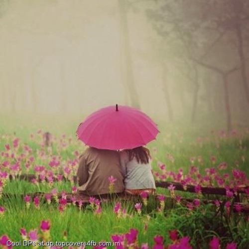 Love-Couple-With-Pink-Umbrella-Display-Picture