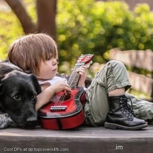 Cute-Boy-Playing-Guitar-Display-Picture