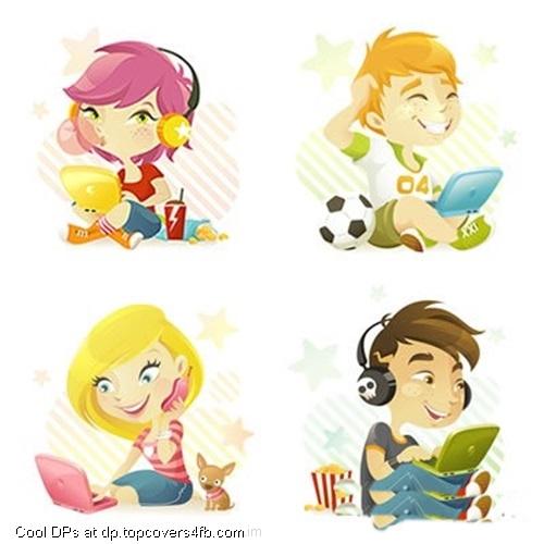 Note-Book-Boys-And-Girl-Display-Picture