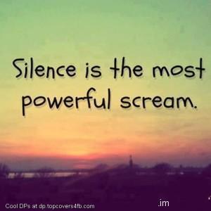 Silence-Is-Powerful-Scream-Display-Picture