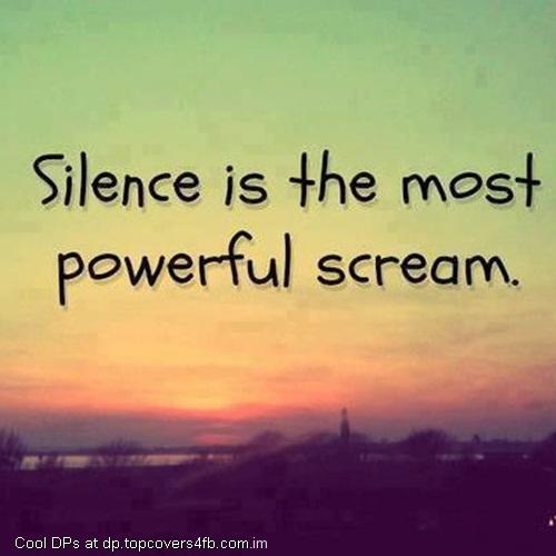 Silence-Is-Powerful-Scream-Display-Picture