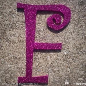 Glitter-Initial-Letters-F-Display-Picture