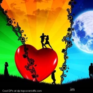 Abstract-Love-Red-Heart-Display-Picture