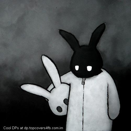 Black-In-White-Bunny-Display-Picture