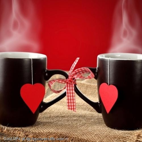 Black-Couple-Cup-Hearts-Display-Picture