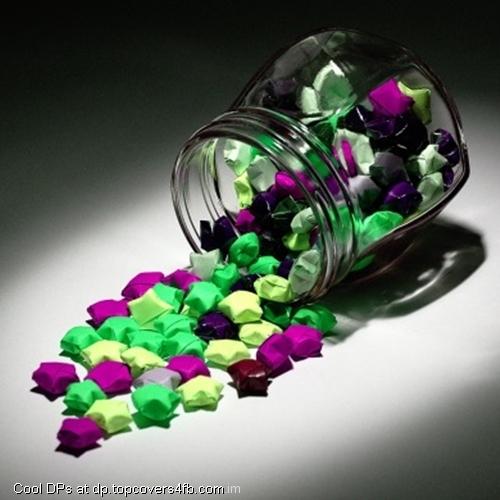 Colorful-Stars-In-A-Bottle-Display-Picture