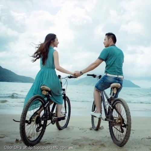 Riding-Bicycles-On-Beach-Display-Picture